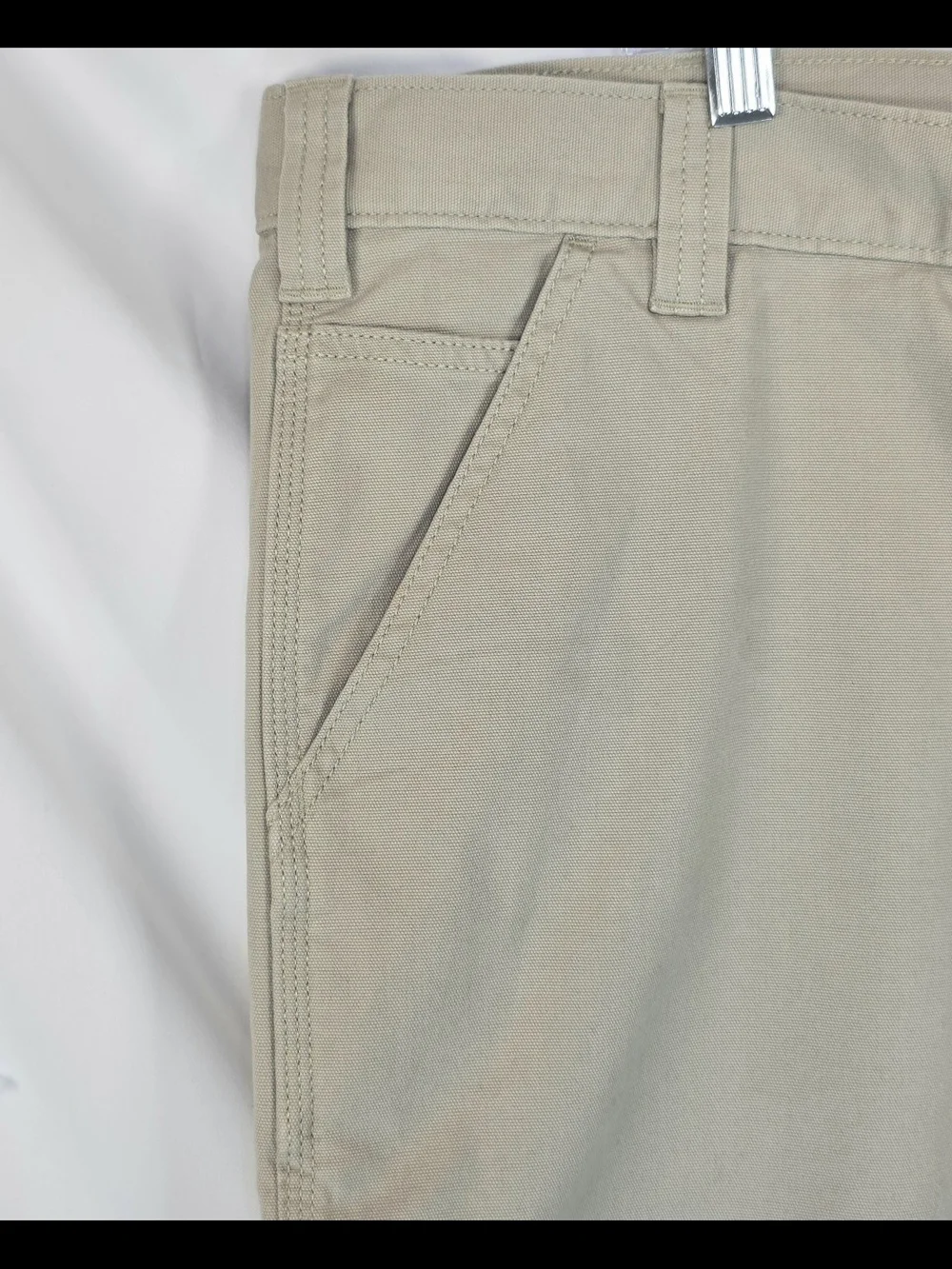 NWT Carhartt Rugged Flex Canvas Work Shorts Mens 46 Tan Relaxed Fit BS2514-M